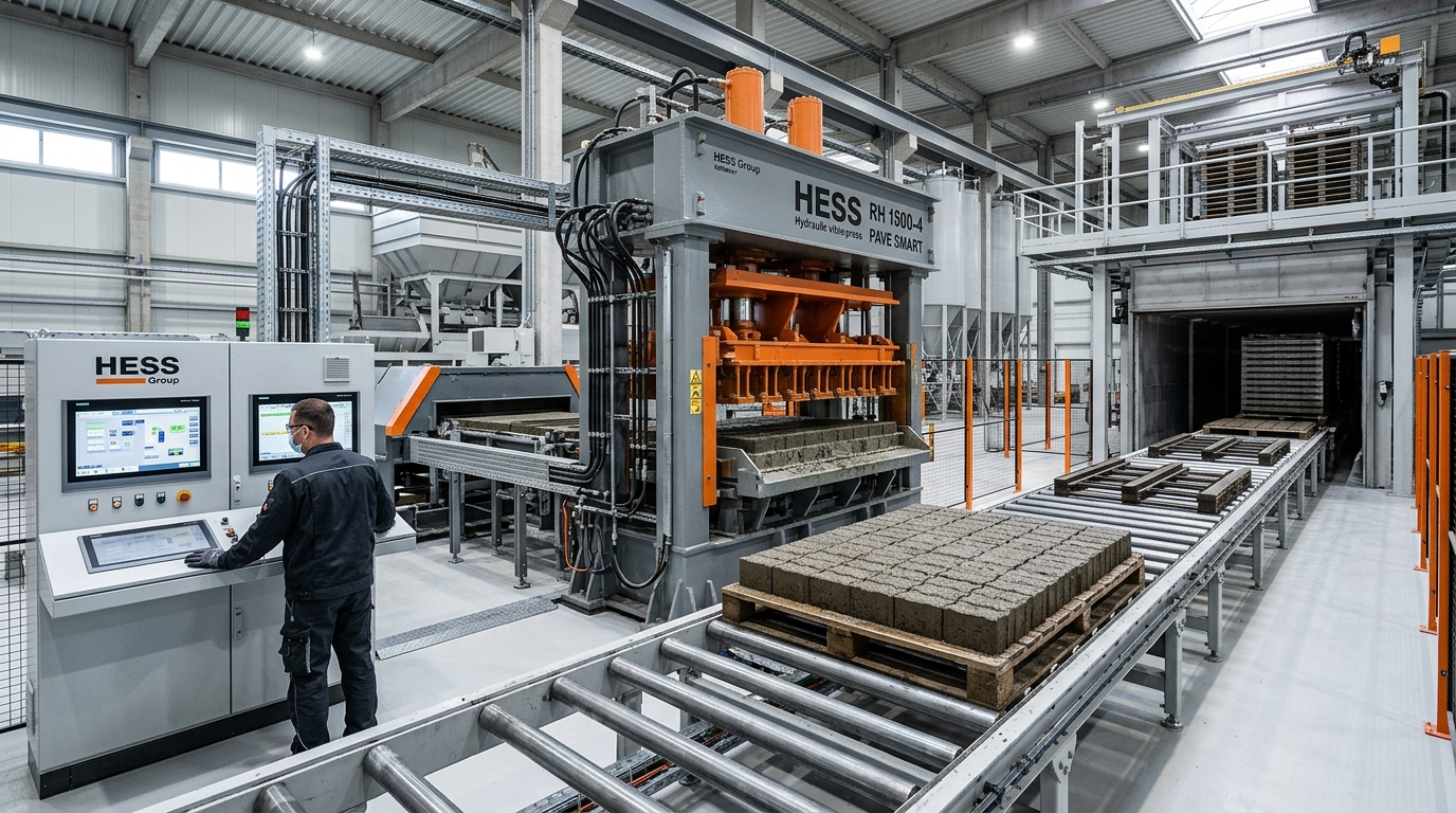 HESS vibropresavimo linija
